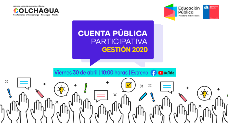 Primera Cuenta Pública Participativa de Servicio Local de Educación Pública Colchagua