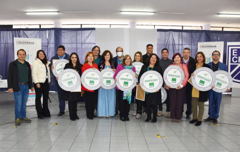 11 establecimientos educacionales del territorio de Colchagua recibieron Sello Covid-19 de ACHS